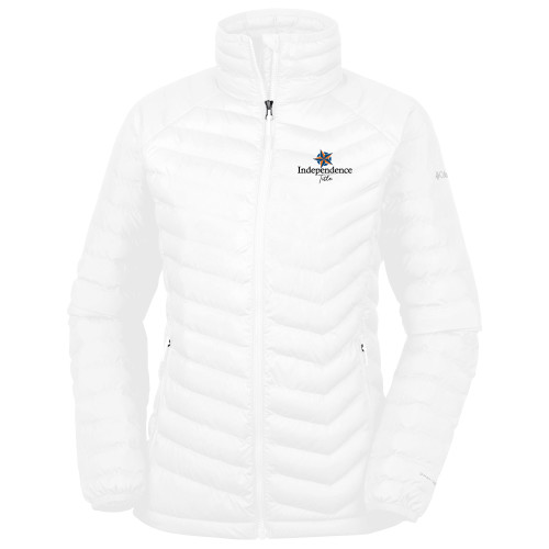 Columbia Womens White Powder Lite Jacket-Independence Title