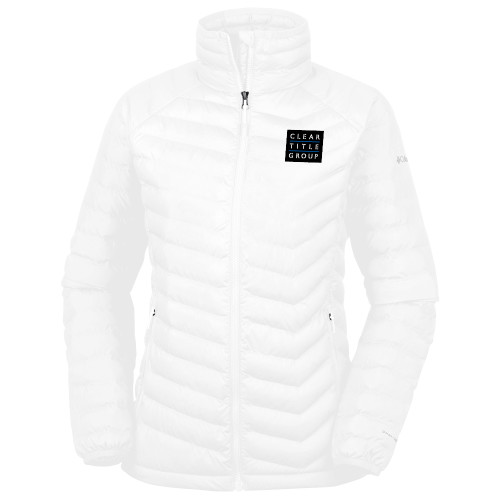 Columbia Womens White Powder Lite Jacket-Clear Title Group