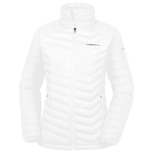 Columbia Womens White Powder Lite Jacket-First California Escrow