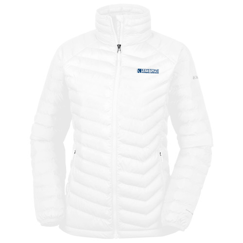 Columbia Womens White Powder Lite Jacket-Keystone Closing Services