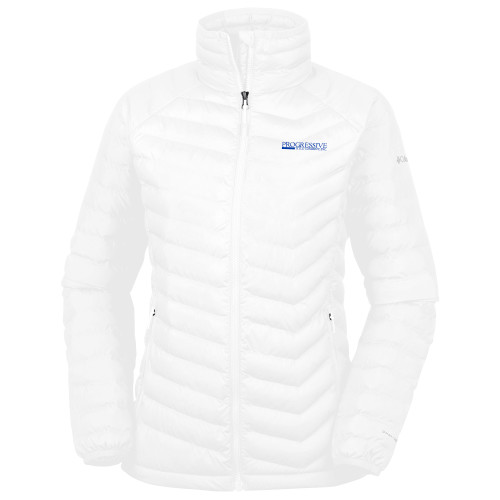 Columbia Womens White Powder Lite Jacket-Progressive Title