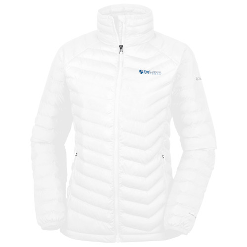 Columbia Womens White Powder Lite Jacket-Pro National Title Agency