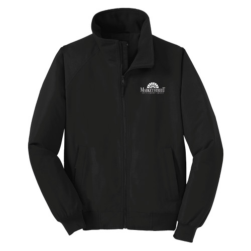 Black Charger Jacket-Market Street Settlement Group