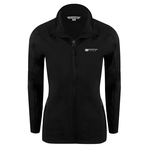 Womens Black Softshell Jacket-Residential Title Agency