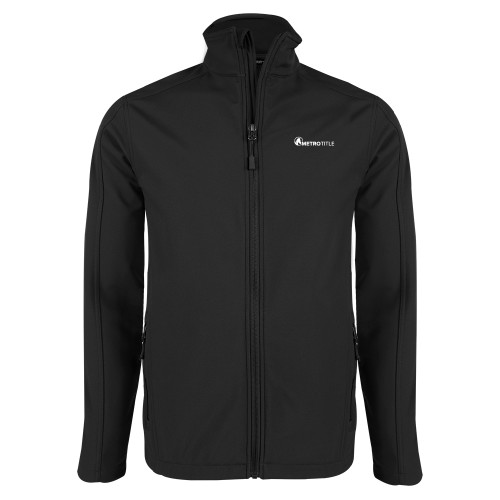 Black Softshell Jacket-Metro Title
