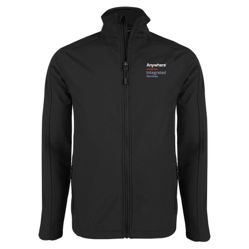 Black Softshell Jacket-Anywhere Integrated Services Vertical