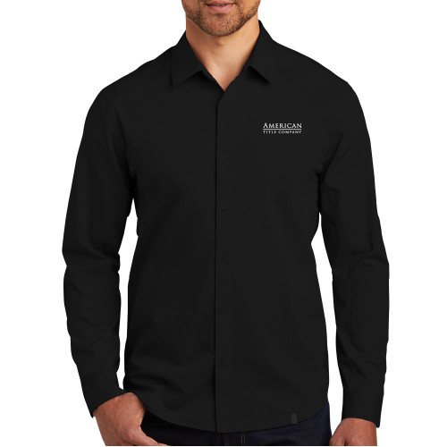 OGIO Black Commuter Woven Shirt-American Title Company