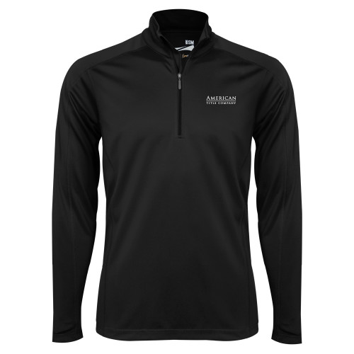 Syntrel Black Interlock 1/4 Zip-American Title Company