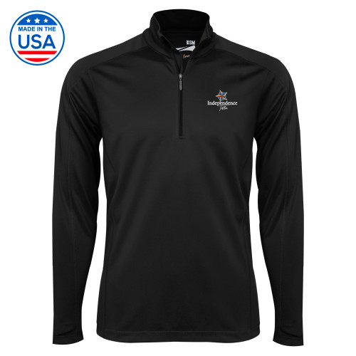 Syntrel Black Interlock 1/4 Zip-Independence Title