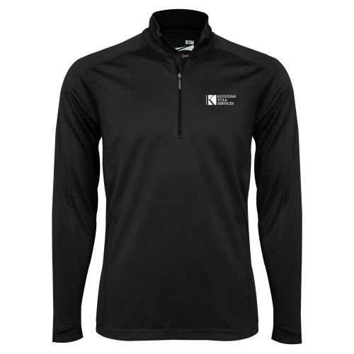 Syntrel Black Interlock 1/4 Zip-Keystone Title Services