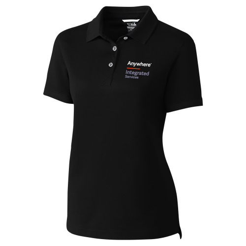 C&B Womens Black Advantage Polo-Anywhere Integrated Services Vertical