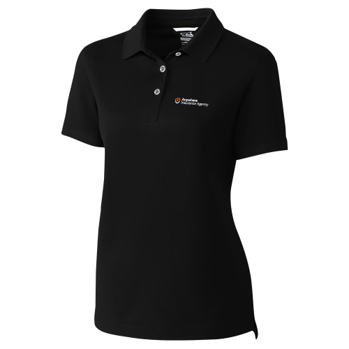 C&B Womens Black Advantage Polo-Anywhere Insurance Agency