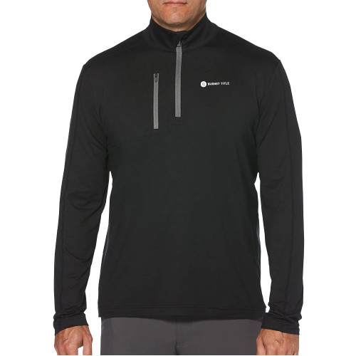 Callaway Black 1/4 Zip Pullover-Burnet Title