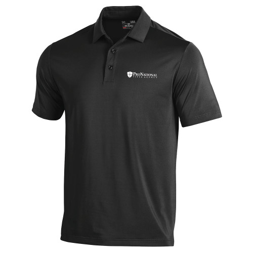 Under Armour Black Performance Polo-Pro National Title Agency