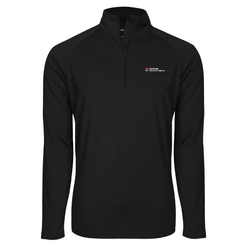 Sport Tek Black Sport Wick Stretch 1/2 Zip Pullover-Anywhere Insurance Agency