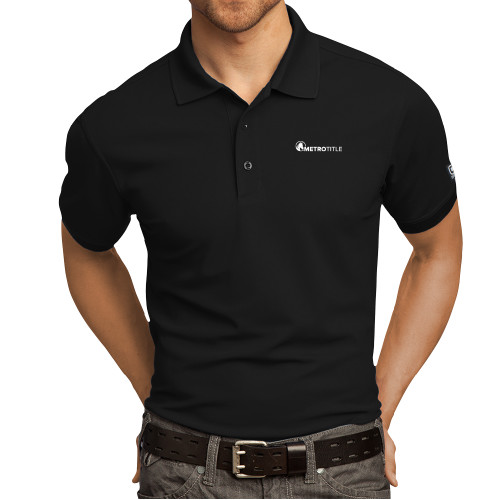OGIO Black Caliber 2.0 Polo-Metro Title