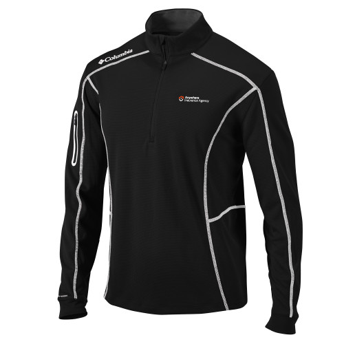 Columbia Black Omni Wick Shotgun 1/4 Zip-Anywhere Insurance Agency