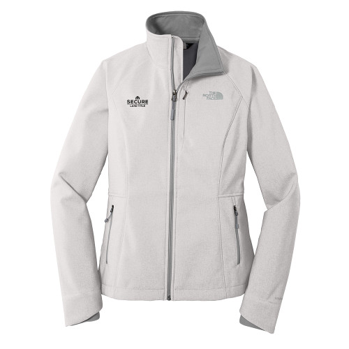The North Face Womens Light Grey Heather Apex Barrier Softshell Jacket-Secure Land Title