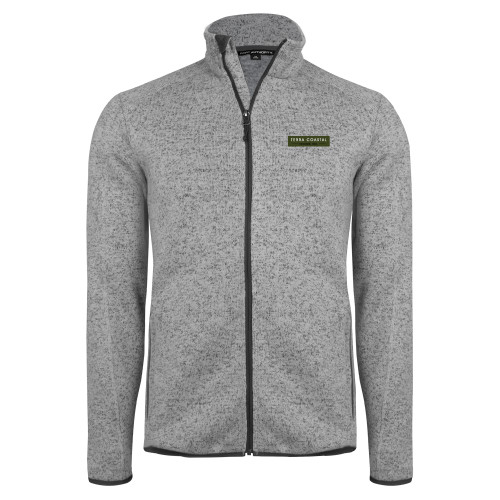 Grey Heather Sweater Fleece Jacket-Terra Coastal Escrow