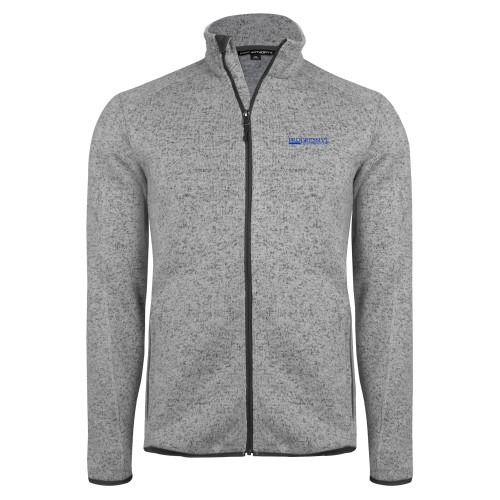 Grey Heather Sweater Fleece Jacket-Progressive Title
