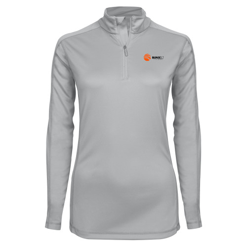Syntrel Womens Platinum Interlock 1/4 Zip-Sunbelt Title Agency