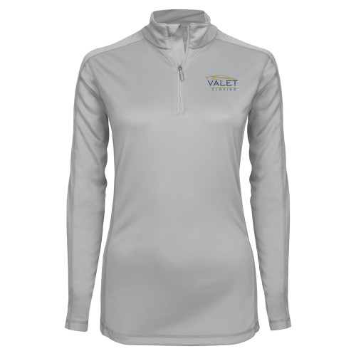 Syntrel Womens Platinum Interlock 1/4 Zip-Valet Closing