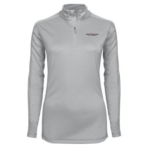 Syntrel Womens Platinum Interlock 1/4 Zip-TATCO