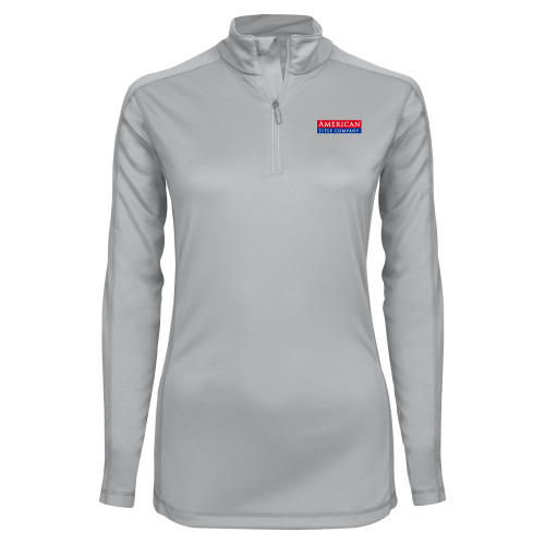 Syntrel Womens Platinum Interlock 1/4 Zip-American Title Company