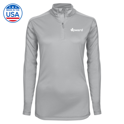 Syntrel Womens Platinum Interlock 1/4 Zip-Upward Title Company