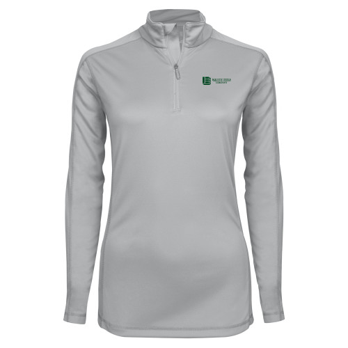 Syntrel Womens Platinum Interlock 1/4 Zip-Equity Title Company