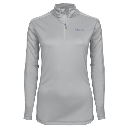 Syntrel Womens Platinum Interlock 1/4 Zip-First California Escrow