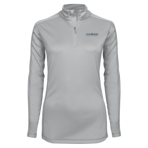 Syntrel Womens Platinum Interlock 1/4 Zip-Guardian Title Agency