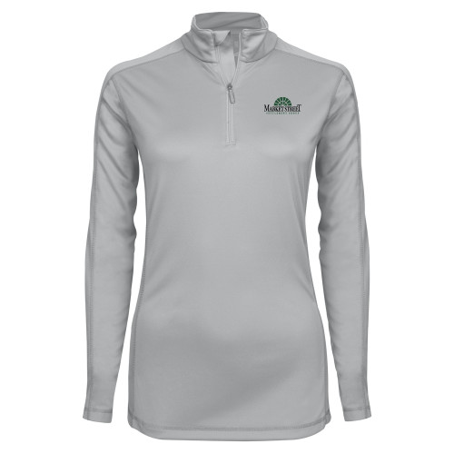 Syntrel Womens Platinum Interlock 1/4 Zip-Market Street Settlement Group
