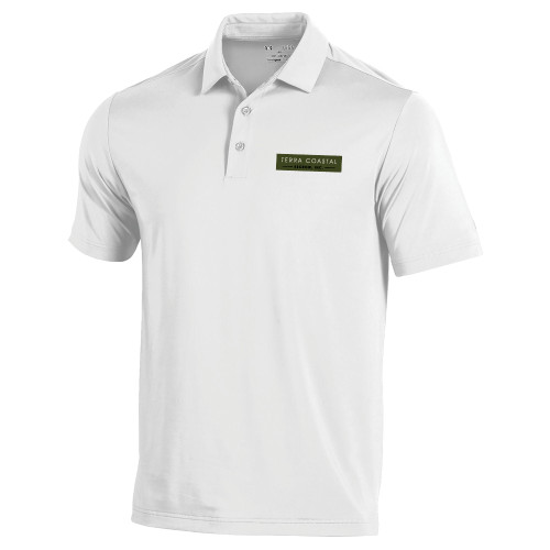 Under Armour White T2 Performance Polo-Terra Coastal Escrow