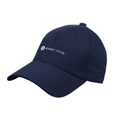 Navy Structured Adjustable Pro Style Hat-Burnet Title