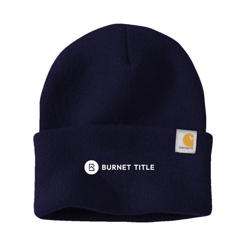 Carhartt Navy Knit Beanie w/Cuff-Burnet Title