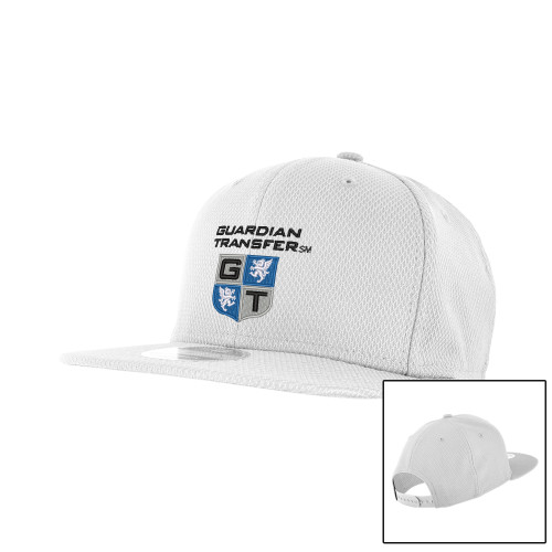 New Era White Diamond Era 9Fifty Snapback Hat-Guardian Transfer Vertical