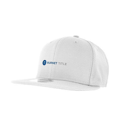 New Era White Diamond Era 9Fifty Snapback Hat-Burnet Title
