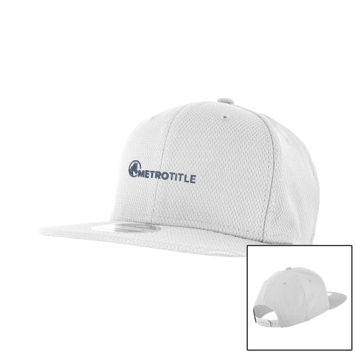 New Era White Diamond Era 9Fifty Snapback Hat-Metro Title