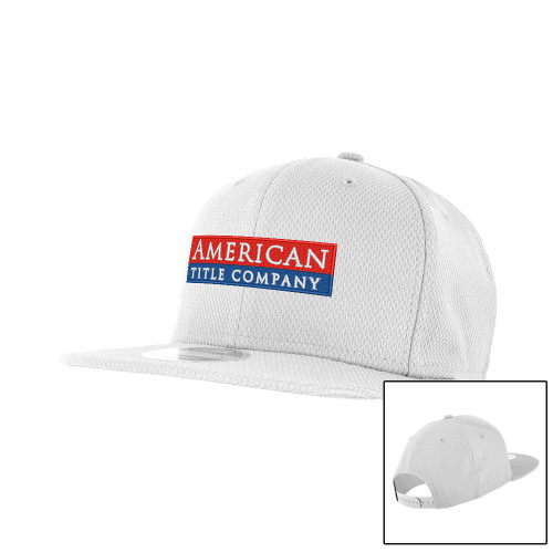 New Era White Diamond Era 9Fifty Snapback Hat-American Title Company