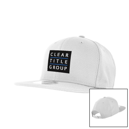 New Era White Diamond Era 9Fifty Snapback Hat-Clear Title Group