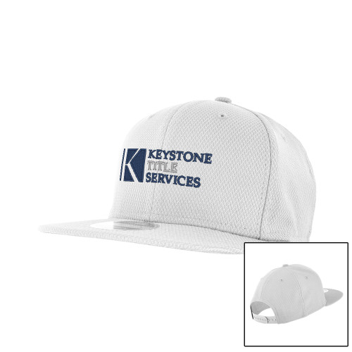 New Era White Diamond Era 9Fifty Snapback Hat-Keystone Title Services