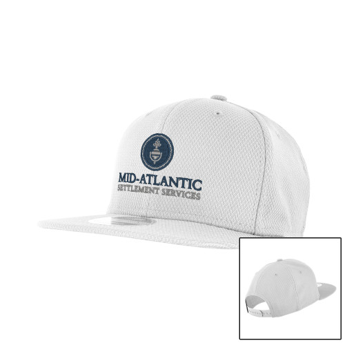 New Era White Diamond Era 9Fifty Snapback Hat-Mid-Atlantic Settlement Services