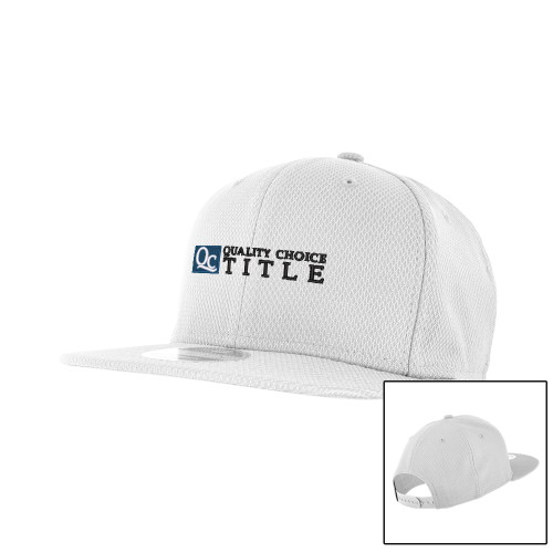 New Era White Diamond Era 9Fifty Snapback Hat-Quality Choice Title