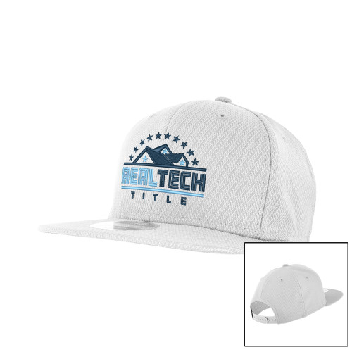 New Era White Diamond Era 9Fifty Snapback Hat-Real Tech Title