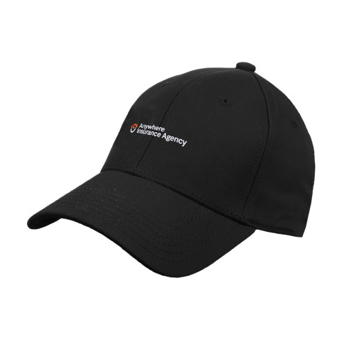 Black Structured Adjustable Pro Style Hat-Anywhere Insurance Agency