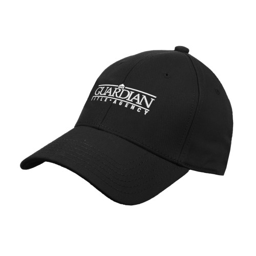 Black Structured Adjustable Pro Style Hat-Guardian Title Agency