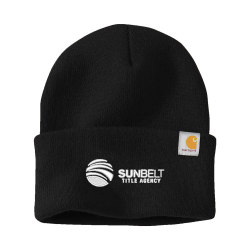 Carhartt Black Knit Beanie w/Cuff-Sunbelt Title Agency