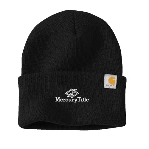 Carhartt Black Knit Beanie w/Cuff-Mercury Title