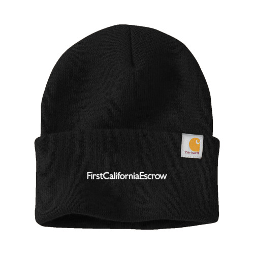 Carhartt Black Knit Beanie w/Cuff-First California Escrow